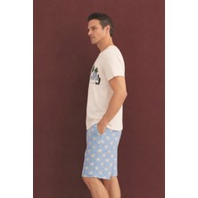 %100 Koton Pijama Takımı Şort
