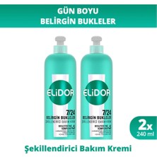 Elidor 7/24 Belirgin Bukleler Şekillendirici Krem 240 ml X2 Bukle Yapıcı Etki ile Günlük Kullanım