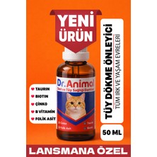 Dr. Animal Tüy Dökülme Karşıtı Damla, Kedi Tüy Vitamini, Kedi Deri Sağlığı, Kedi Taurin Damlası