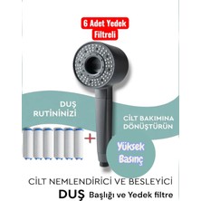 Truva Kireç Önleyici Özellikli Yüksek Basınçlı Su Tararruflu Duş Başlığı(6Adet yedek filtresiyle)