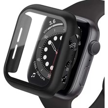 Naturion Newface Apple Watch Ultra 49MM Camlı Kasa Ekran Koruyucu - Siyah