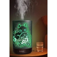 The Wlue 200 ml Oda Hava Nemlendiricisi Rgb Işık Gece Lambalı Desenli Zaman Ayarlı Kumandalı Nemlendirici