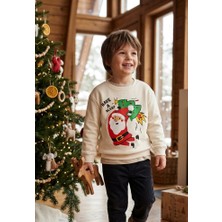 Baby Lory Kids Store Unisex Çocuk Yılbaşı Desenli Sweatshirt