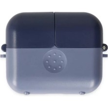 sbodurhome  Apple Airpods 3 (3.nesil) Basmalı Kılıf - Mavi-Lacivert