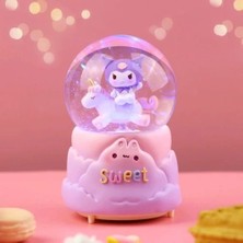 sbodurhome Kuromi Işıklı Müzikli Kar Küresi Orta Boy Model 1