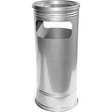 Hijyen Dükkanı Çift Delikli Dış Mekan Küllük 20 Litre Metal Gövde Ayaklı Çöp Kovalı Profesyonel Sigara Atık Kutusu (S-164)