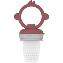 Naturion Silikon Püre Meyve Sebze Emziği Velvet Rose / Powder Grey
