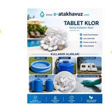 Prefabrik Havuz Için 56LIK Tablet Klor -Mini Form 500 Gr/paket