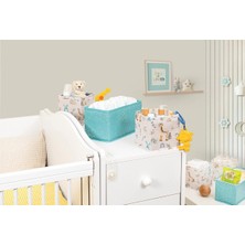 sbodurhome Baby 3'lü Kullanışlı Çekmece Düzenleyici Çok Amaçlı Organizer Kutu (Yeşil)