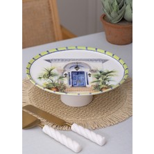 The Mia Palma Ayaklı Servis Tabağı 10X30 cm