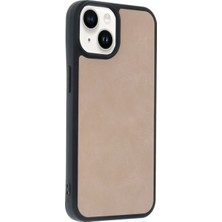 sbodurhome  Iphone 14 Kılıf Aras Deri Kapak - Pudra