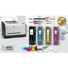 Nekes Toner Nekes Hp 125A (CB540A) Muadil Toner Seti 4 Renk - CP1215 CM1312 CM1515 Uyumlu