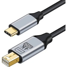 sbodurhome ZR126 Siyah Type-C Mini Dp Çevirici Kablo 1,8 M