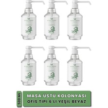 Bursa Şehir Kolonyaları 6'lı 500 ml Sprey Yeşil Beyaz Kolonyası, Ofis Kolonyası, Masa Üstü Kolonya, Banko Kolonyası