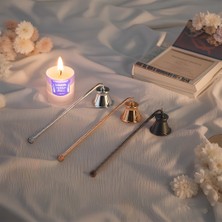 Lüks Pirinç Mum Söndürücü Aparatı 19 cm Saplı Paslanmaz Çelik Candle Snuffer