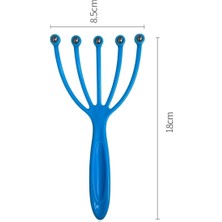 Ozcmax Çok Fonksiyonlu 5 Uçlu Bilyelii Baş Boyun Bacak Kol Masaj Alet Rahatlatıcı Kafa Masaj Aparatı