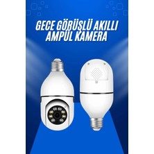 sbodurhome Ev Kamerası Wifi Kamerası Gece Görüşlü Akıllı Ampül Kamera