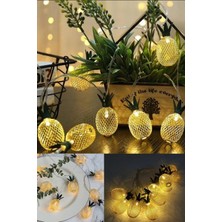 sbodurhome 2m 10 LED 2 Kademeli Ananas LED Işık Pilli