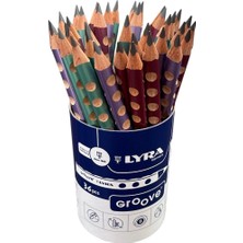 Lyra Groove Metalik  Jumbo B Grafit Kurşun Kalem 36 ' Lı