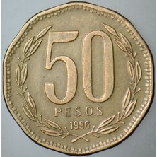 Banknoting Şili 50 Peso 1996.