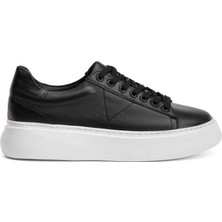 Tergan Four Season Siyah Hakiki Deri Erkek Sneaker - E4MEAY057784-A23