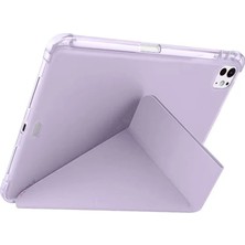 Mudanis Apple Ipad Air 13 (2024) Kılıf Kalemlikli Mars Tablet Kılıfı - Lila