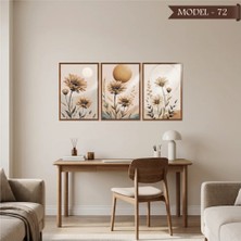 Akıllı Kağıt Cam Görünümlü Yapışkanlı Tablo Çiçek (Model- 72)