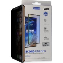 Mudanis Samsung Galaxy S23 Ultra Durable Full Glue Curved Hayalet Cam