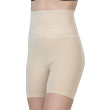 Aria's Closet Ten Mı Emay 2091 Önü Dantelli Yüksek Bel Boxer Korse