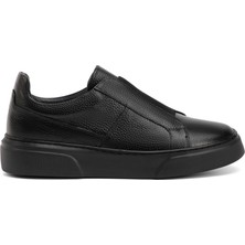 Tergan Four Season Siyah Hakiki Deri Erkek Sneaker - E4MEAY057783-A41