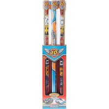 PopŞeker Express Wheels 10'lu Oyuncak Araba Seti - Yarış ve Macera Koleksiyonu