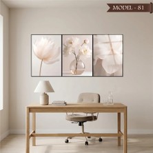 Akıllı Kağıt Cam Görünümlü Yapışkanlı Tablo Çiçek (Model- 81)