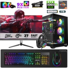 Xaser Star X310 Ryzen 5 7500F 32GB Ram 1tb M.2 Nvme SSD 8gb RTX5060TI 27" 300Hz Oyuncu Bilgisayarı