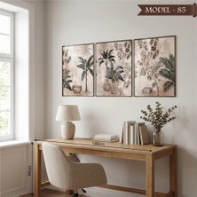 Akıllı Kağıt Cam Görünümlü Yapışkanlı Tablo Çiçek (Model- 85)