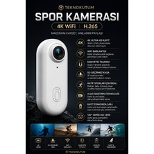 teknokutum Mini 4K Wıfı Aksiyon Kamerası Giyilebilir Video Kaydedici