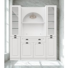 Lureo Black Maxikahve Köşesi Çift Vitrinli
