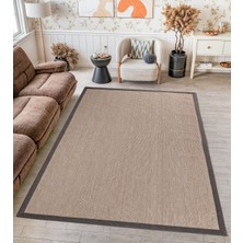 Carpet Diem Home Design Dokuma Inci Sisal Kolay Temizlenir Mutfak Antre Oturma Odası Kumaş Bordürlü Özel Halı