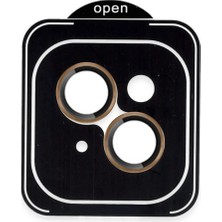Mudanis Joko Apple Iphone 13 Pvd Metal Kamera Lens - Gold