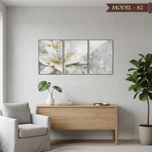 Akıllı Kağıt Cam Görünümlü Yapışkanlı Tablo Çiçek (Model- 82)