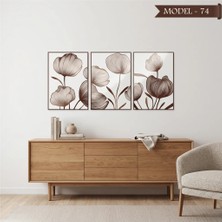 Akıllı Kağıt Cam Görünümlü Yapışkanlı Tablo Çiçek (Model- 74)