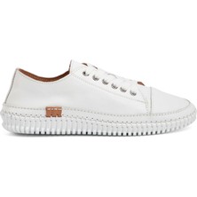 Tergan Four Season Tergan Beyaz Hakiki Deri Kadın Sneaker - K4MEAY068703-A26