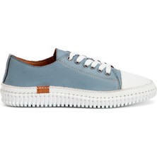 Tergan Four Season Tergan Mavi Hakiki Deri Kadın Sneaker - K4MEAY068703-K67