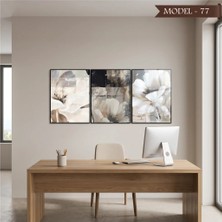Akıllı Kağıt Cam Görünümlü Yapışkanlı Tablo Çiçek (Model- 77)
