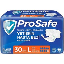Prosafe Belbantlı Large Büyük Boy Hasta Bezi 30 Adet 1 Paket L