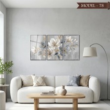 Akıllı Kağıt Cam Görünümlü Yapışkanlı Tablo Çiçek (Model- 78)