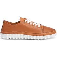 Tergan Four Season Tergan Taba Hakiki Deri Kadın Sneaker - K4MEAY068703-L8R