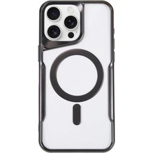 Mudanis Apple Iphone 11 Pro Max Kılıf Boyi Magsafe Silikon Kapak - Siyah