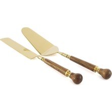 Mikasa Moor Gold Ahşap Kek Servis Seti
