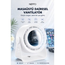 Neffo USB Şarjlı Fan – Ayarlanabilir Hızlı Taşınabilir Mini Vantilatör, Sessiz Güçlü Soğutucu Fan