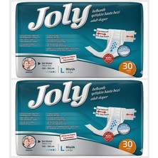 Joly Belbantlı Large Büyük Boy Hasta Bezi 60 Adet 2X30 Paket L
